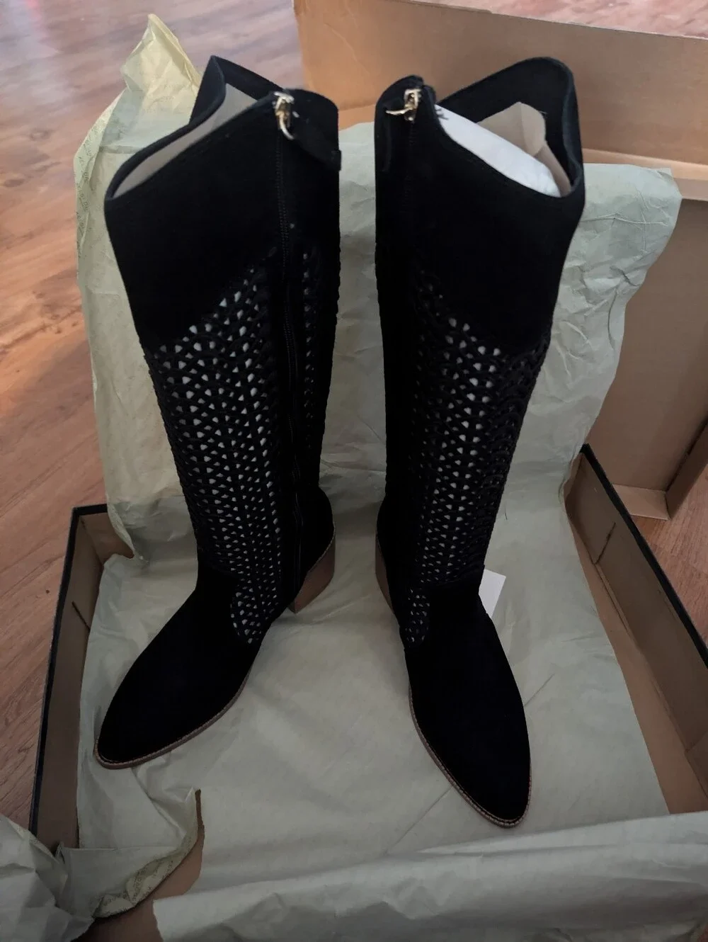Kelsi Dagger Brooklyn Echo Knee High Boot Black Size 10
